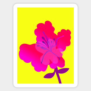 Giant Pink flower 2 Sticker